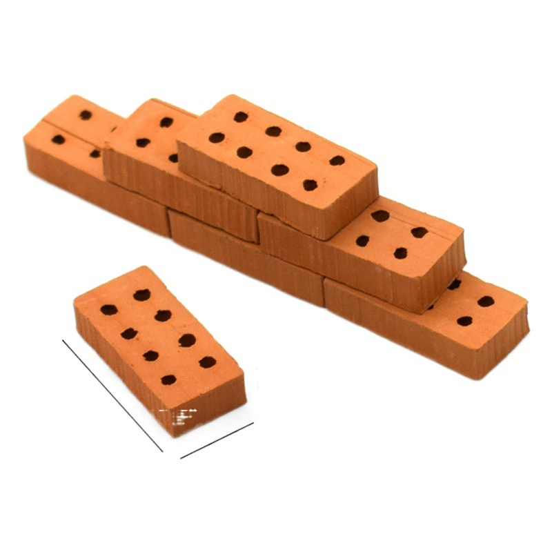 Модель кирпича маленький красный кирпич зеленый кирпич Мини ручной работы DIY микро ландшафтное здание игрушка AliExpress Внешняя торговля