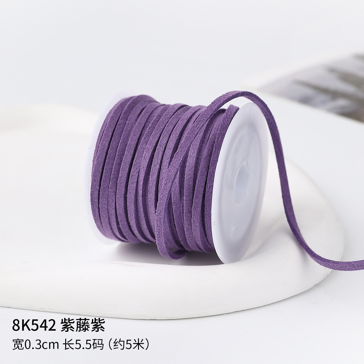 0.3cm cuerda de piel de ciervo gran rollo de cuerdas de lona de seda cinta de regalo caja de regalo embalaje de cinta de colores hecha a mano cuerda de tracción