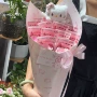 钞票透明夹子包装花束