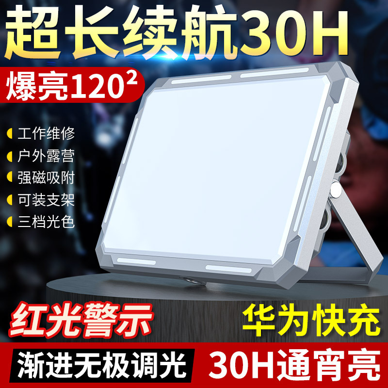 Cross-border new COB work flood light USB charging outdoor maintenance camping full screen portable LED portable lamp