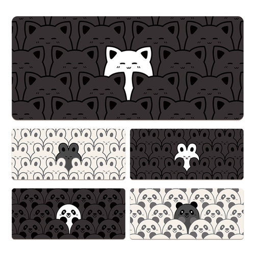 Cute cat oversized mouse pad for girls office study game computer keyboard high-looking desktop desk pad