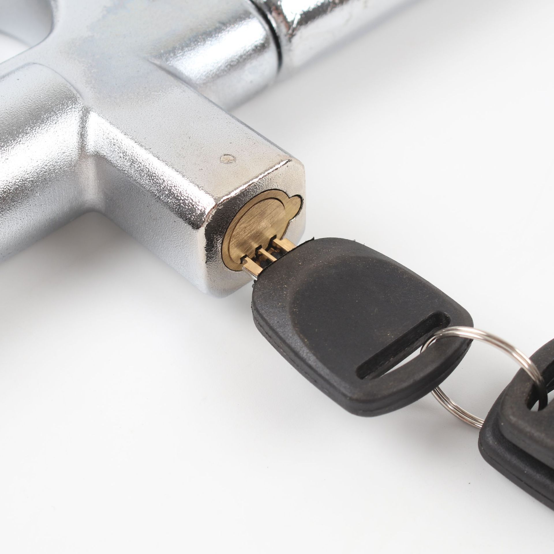 New Car Steering Wheel Lock, Multifunctional, Adjustable, Retractable, Safety Anti-Theft Lock, Thickened Window-Breaking Metal U-Shaped Lock