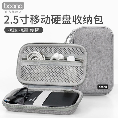 Baona factory direct sales suitable for Seagate WD 2.5-inch mobile hard drive storage bag protective cover power bank storage bag