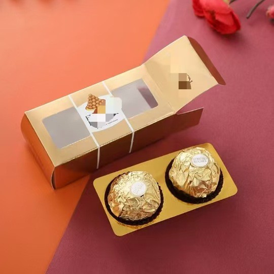 Ferrero Chocolate 2 cápsulas, caja de chocolate, cacao puro, regalo de mano, caja vacía, Ferrero