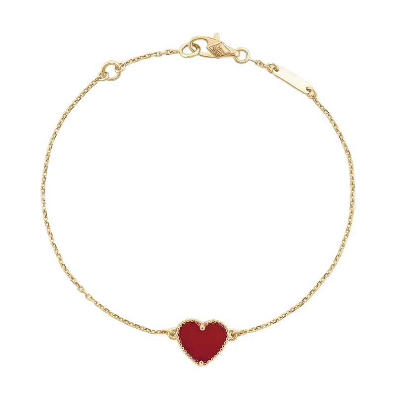 高バージョン v ゴールド小さな愛のネックレス女性の厚いメッキ 18 k ローズゴールドハート型赤瑪瑙鎖骨チェーンメーカー卸売|undefined