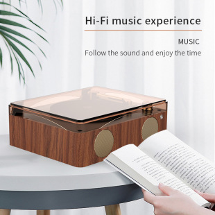 Multifunctional All-In-One Hifi Sound Quality Audiophile Album Player Retro Wireless Bluetooth Speaker Cd Player
