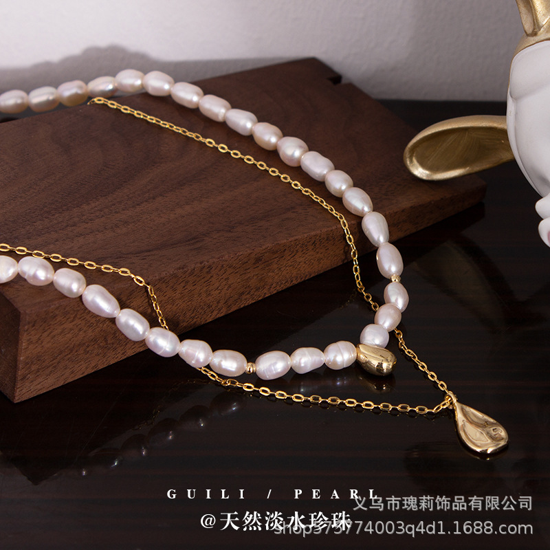 brand necklace from pearl