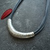 Brand fashionable crooked necklace, chain for key bag , suitable for import, simple and elegant design, European style