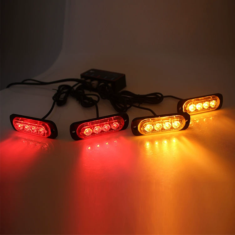 Китайская открытая вспышка фонарик для автомобиля мощный один-четыре 4LED мигалки мигают Китай Нет папка открытие предупреждающий свет
