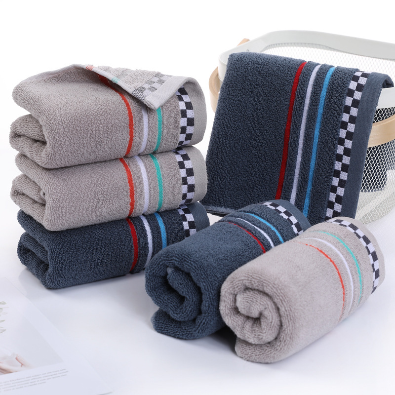 Serviette de visage en coton douce et absorbante pour bain maison_voghion.com