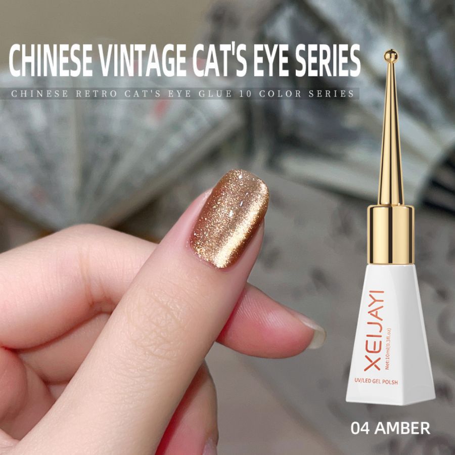 Flash chino retro ojo de gato esmalte de uñas pegamento nuevo otoño no gris ojo de gato pegamento para salón de uñas