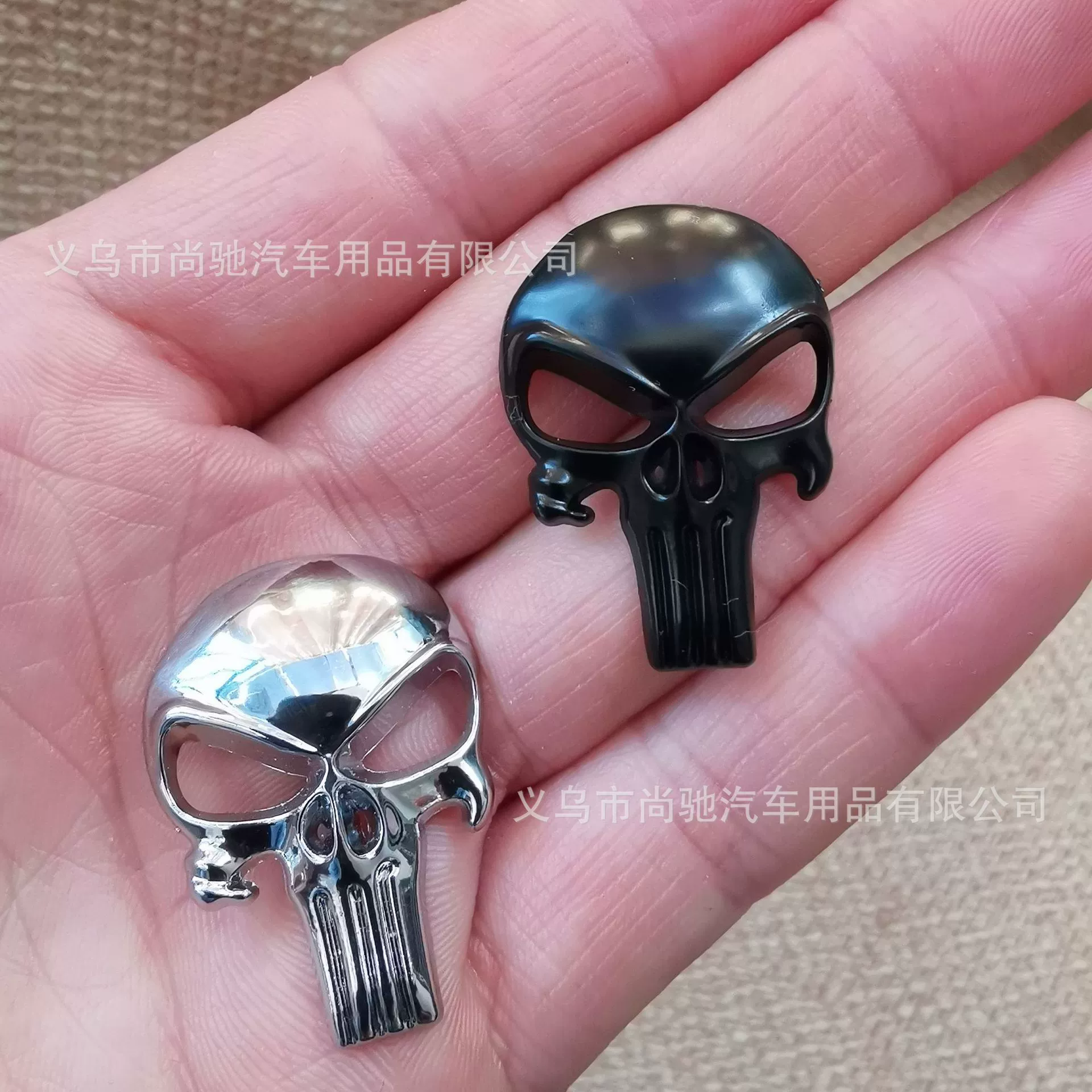 3D металлический трехмерный Каратель Автомобильная наклейка череп Автомобильная Наклейка на хвост автомобиля Модифицированная наклейка на топливный бак наклейка логотип