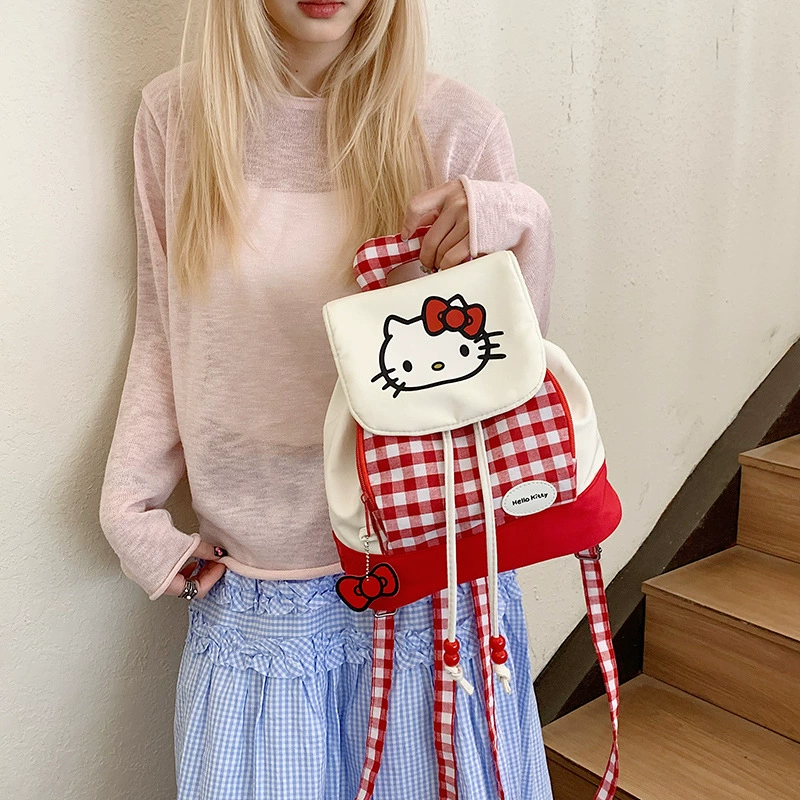 Hello Kitty, японский ранец, мультяшный рюкзак на выход, западный стиль