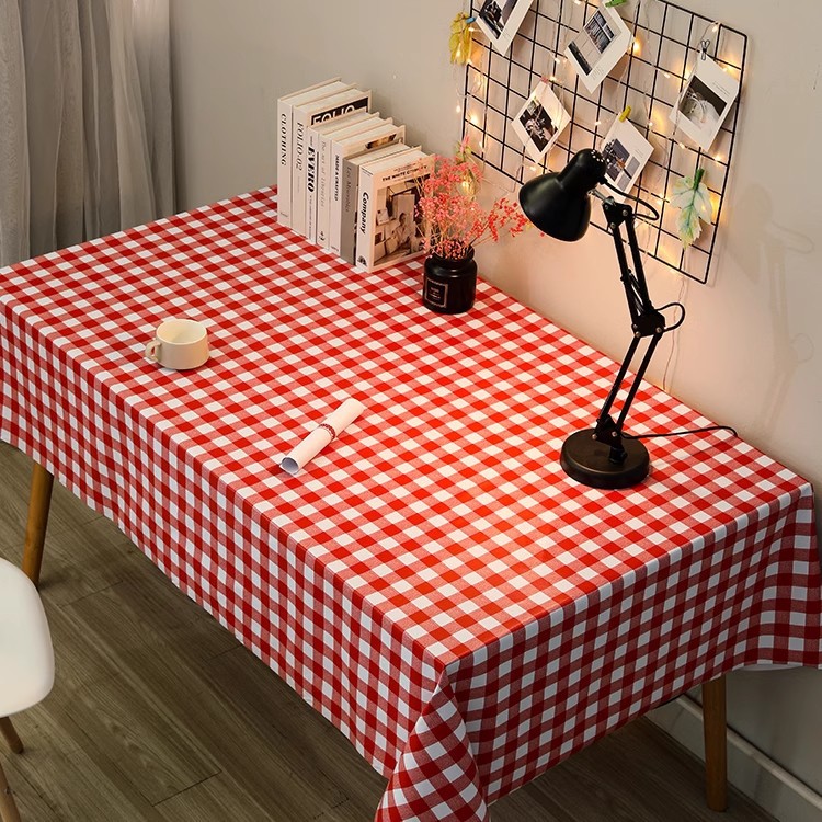 Topa de escritorio de PVC impermeable a prueba de agua a prueba de aceite sin lavado estudiantes tela de escritorio rectangular tela de mesa de comedor red ins viento almohadilla de mesa