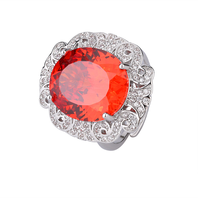 2024 nueva joyería Zhuang Shengsheng fondo de cobre chapado en oro simulación nido de pájaro corte temperamento traje maestro femenino piedra 14*16