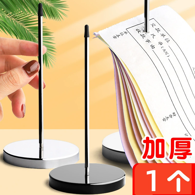 Вставка меню из нержавеющей стали Финансовая вилка для счетов Кухонный зажим на вынос Список артефактов Кассовый аппарат Заказ булавки