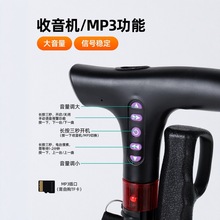 多功能智能老年人拐棍带收音机照明报警四脚拐杖户外登山杖代发