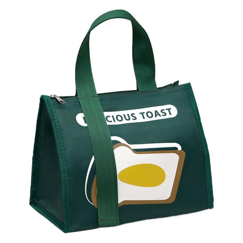 New Fashionable Large-Capacity Portable Lunch Box Bag for Students Simple Thickened Waterproof Lunch Bag Insulation Bag Ready for Sale