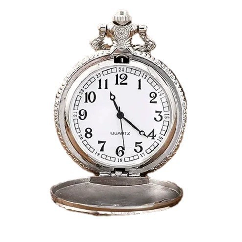 Часы-музыка, ожерелье, классические ретро кварцевые карманные часы большого размера, ностальгия