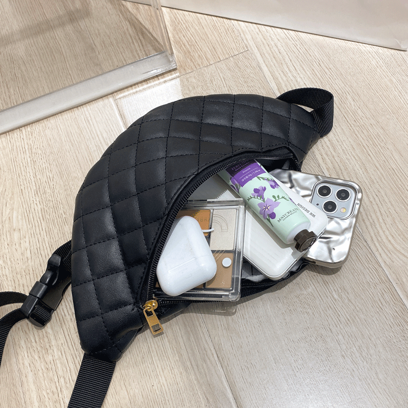 Women's Streetwear Solid Color Pu Leather Waist Bags display picture 1