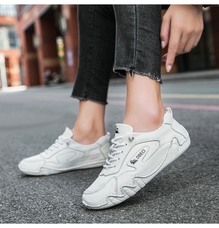 Giày thể thao unisex da thật cỡ lớn, đế bằng, phong cách ngoài trời năng động — 661-3 màu cát, 661-3 màu hồng, 661-3 màu nâu, 661-3 màu trắng chi tiết 26