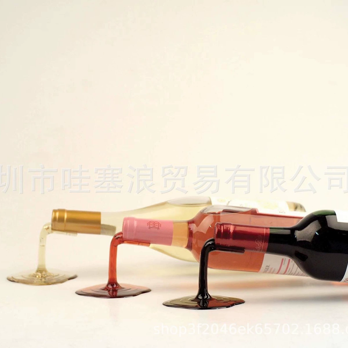 Spilled Wine Bottle Holder overflowing wine bottle rack display cabinet wine holder wine rack support