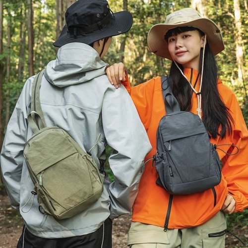 Women's 2025 Spring and Summer New Color-blocked Outdoor Travel Sports Backpack Korean Style Student School Dual Shoulder Bag