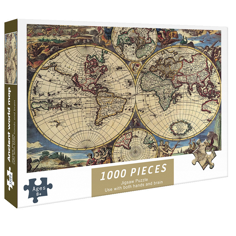 1.000 piezas de rompecabezas 1000 piezas de rompecabezas para niños versión para adultos niños y niñas de descompresión serie de curación de más de 6 años de edad 8-10 años