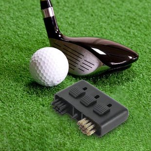 Golf cleaning brush Club brush cleaning tool sharpening knife 3-in-1 portable retractable box brush