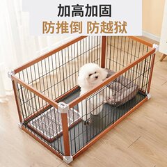 日本に輸出! 犬用フェンス 木製犬用ケージ 屋内中小型犬用犬用フェンス フレンチドッグ ペットケージ 犬