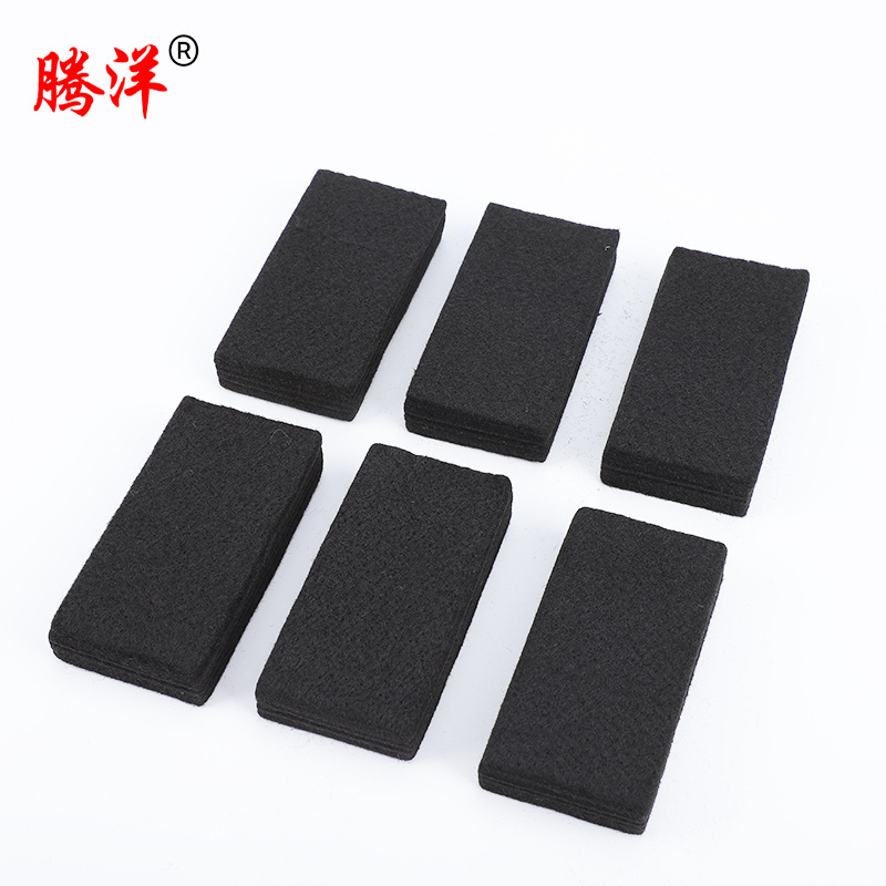 厂家现货吸水白板擦毛毡 黑色除尘板擦毛毡加厚耐磨多层毛毡板擦