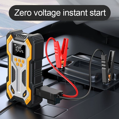 Portable Battery Ignition Starter, Car on the line of fire