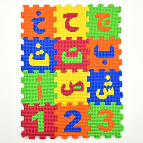 Russian Spanish Arabic shape floor mat EVA puzzle Arabic alphabet puzzle foam mat toy batch