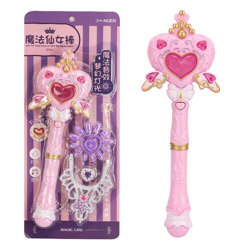 Детская волшебная палочка-правдивка мультфильм Мagic Lighting Music Princess Fun Fun Fun Gift Music Laughing Transformer