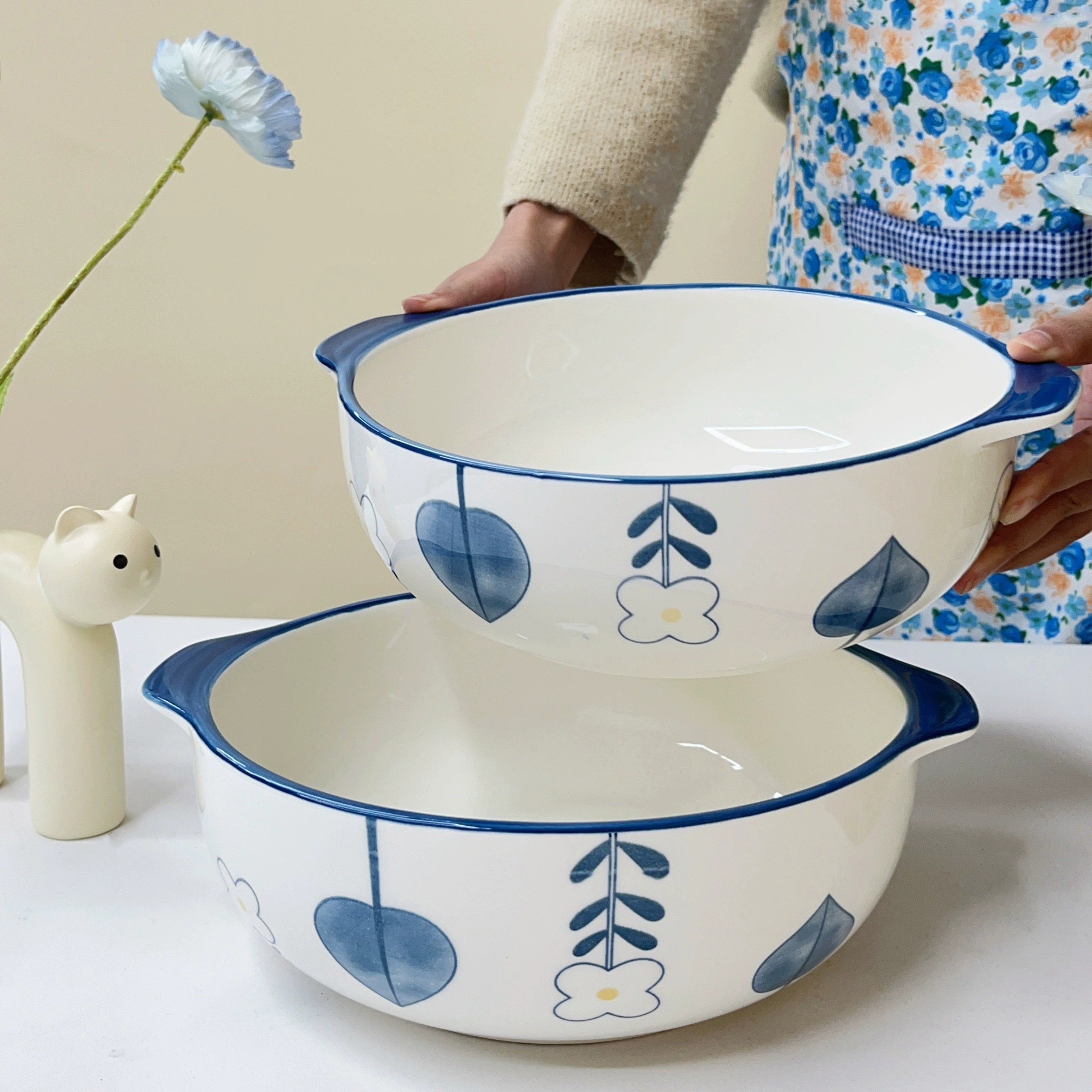 Ceramic modern set, tableware, European style, simple and elegant design