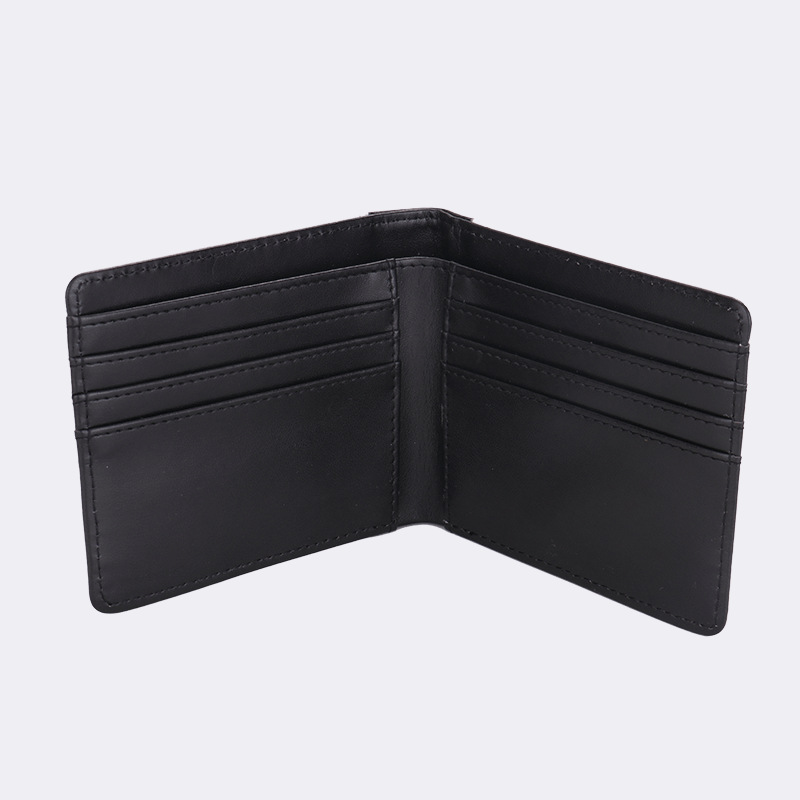 跨境热转印男士钱包开口插卡照片圣诞节老公实用单面空白男士钱包