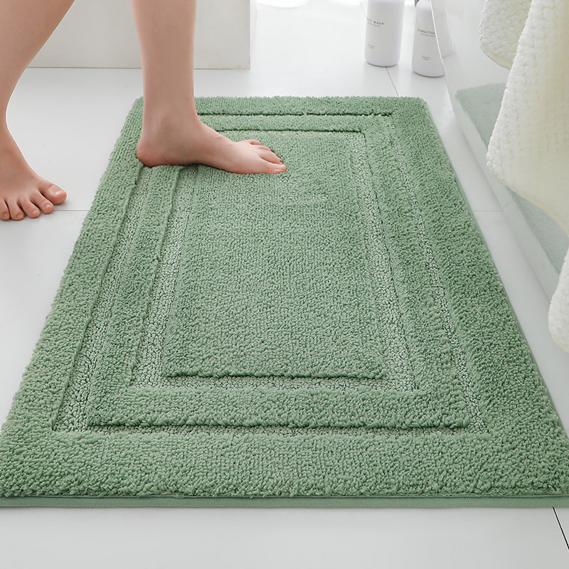 Alfombrilla antideslizante en la puerta del baño flocado Alfombra absorbente gruesa Alfombra de entrada del inodoro Alfombrilla de la puerta Alfombra de la cama del dormitorio image 21