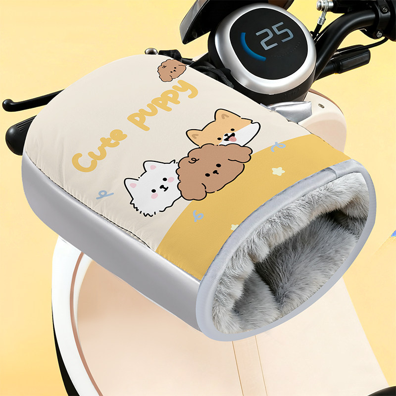 겨울 장갑 손가락 구멍 디지털 인쇄 강아지