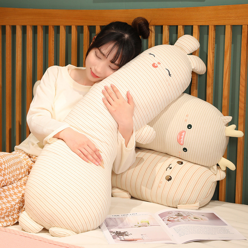 Baby Cotton Long Pillow for Girls to Sleep On, Special for Pregnant Women, Side Sleeping Pillow for Children, Removable and Washable Cartoon Design