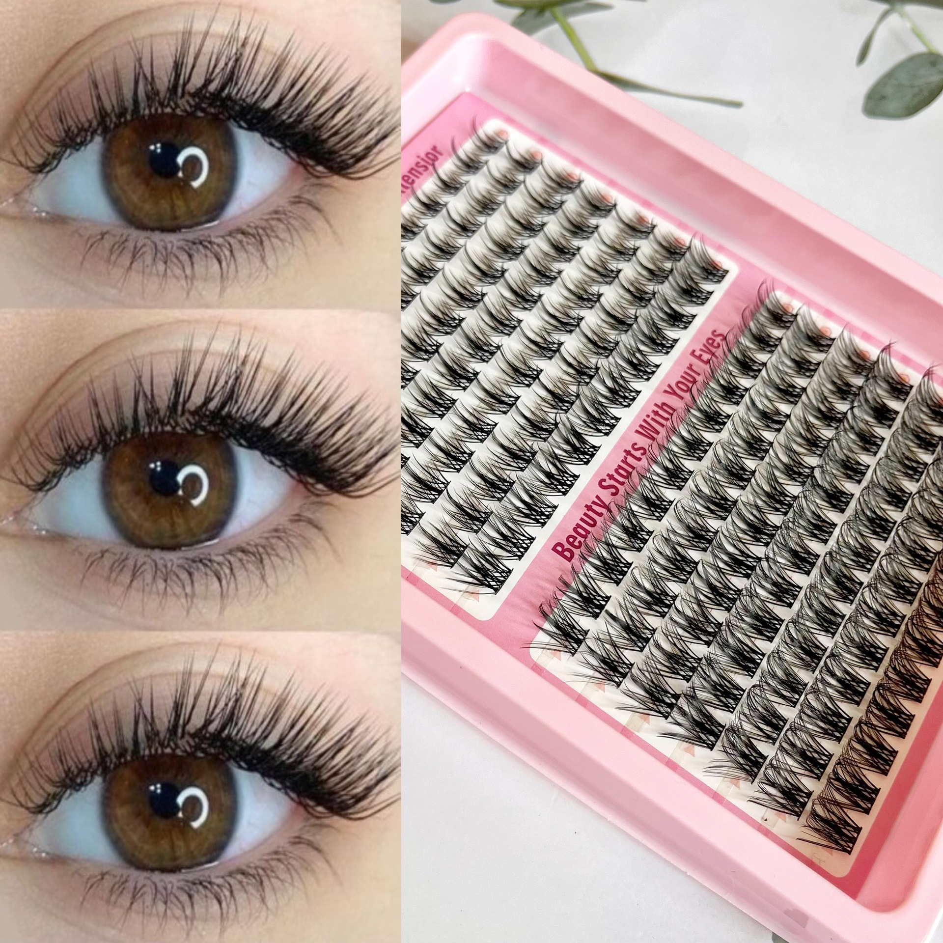Comercio exterior venta caliente DIY ampliación natural de ojos novatos fácil de operar citas diarias Amazon transfronterizas pestañas falsas image 10