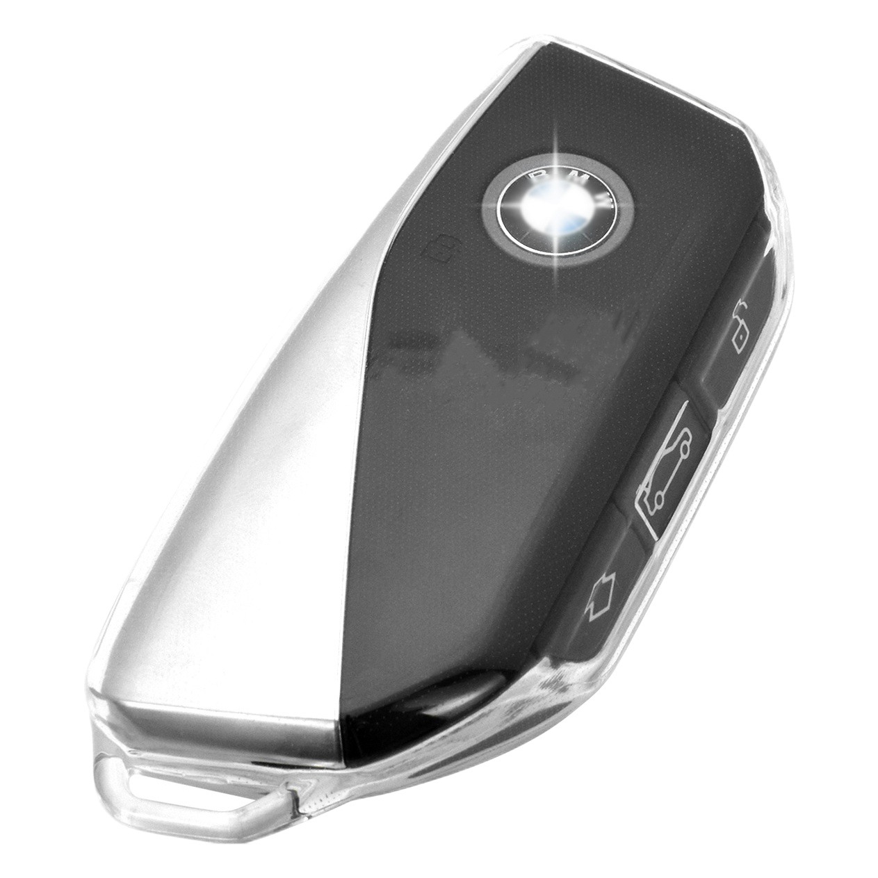 Cross-border in stock key case suitable for BMW X7 series car key case transparent soft tpu all-inclusive anti-drop hot sale