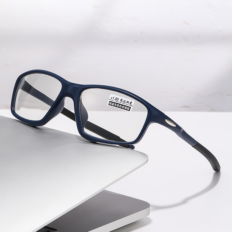 Transfronterizos de luz de cambio de color de lejos y cerca de dos usos gafas de gafas ultraligeras gafas deportivas al aire libre de luz azul gafas de gafas de gafas de gafas de gafas