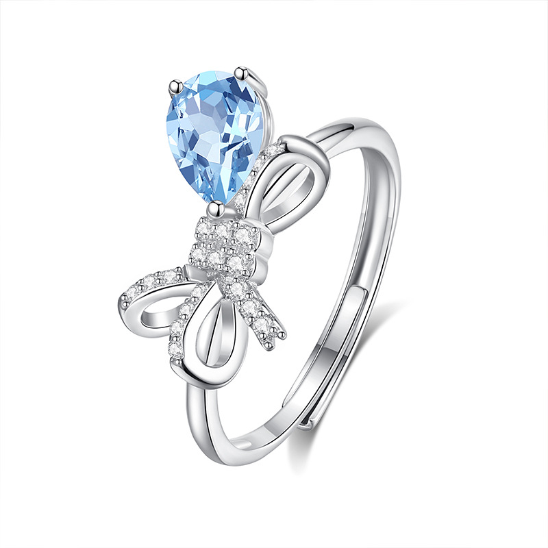 Pequeño libro rojo estilo caliente tesoro de color natural joyería S925 anillo de plata esterlina heroína piedra 5*7 venta caliente envío transfronterizo de una pieza