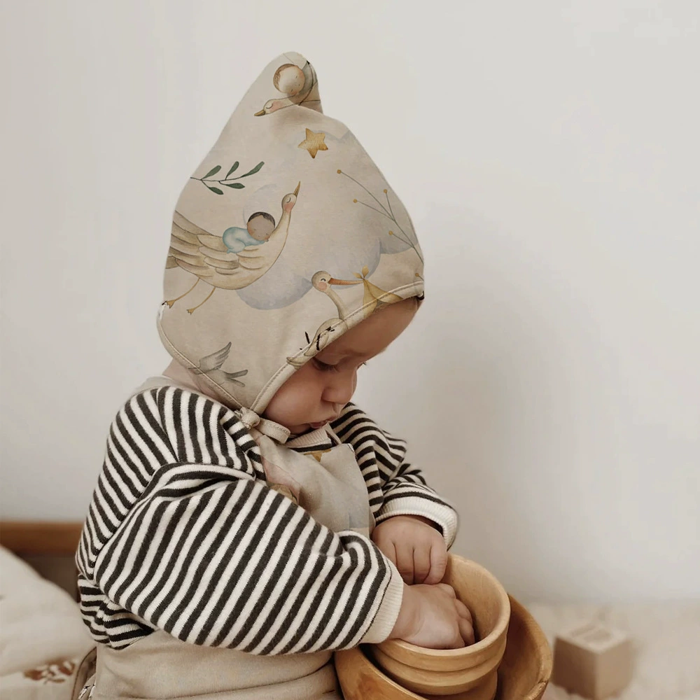 Вязаный демисезонный клатч с капюшоном, детская осенняя шапка для новорожденного раннего возраста