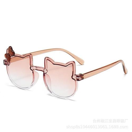 Children's Fashionable Cute Cartoon Bow Sunglasses for Super Cute Babies UV Protection Sunglasses