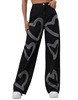 Heart Print Denim Jeans 3