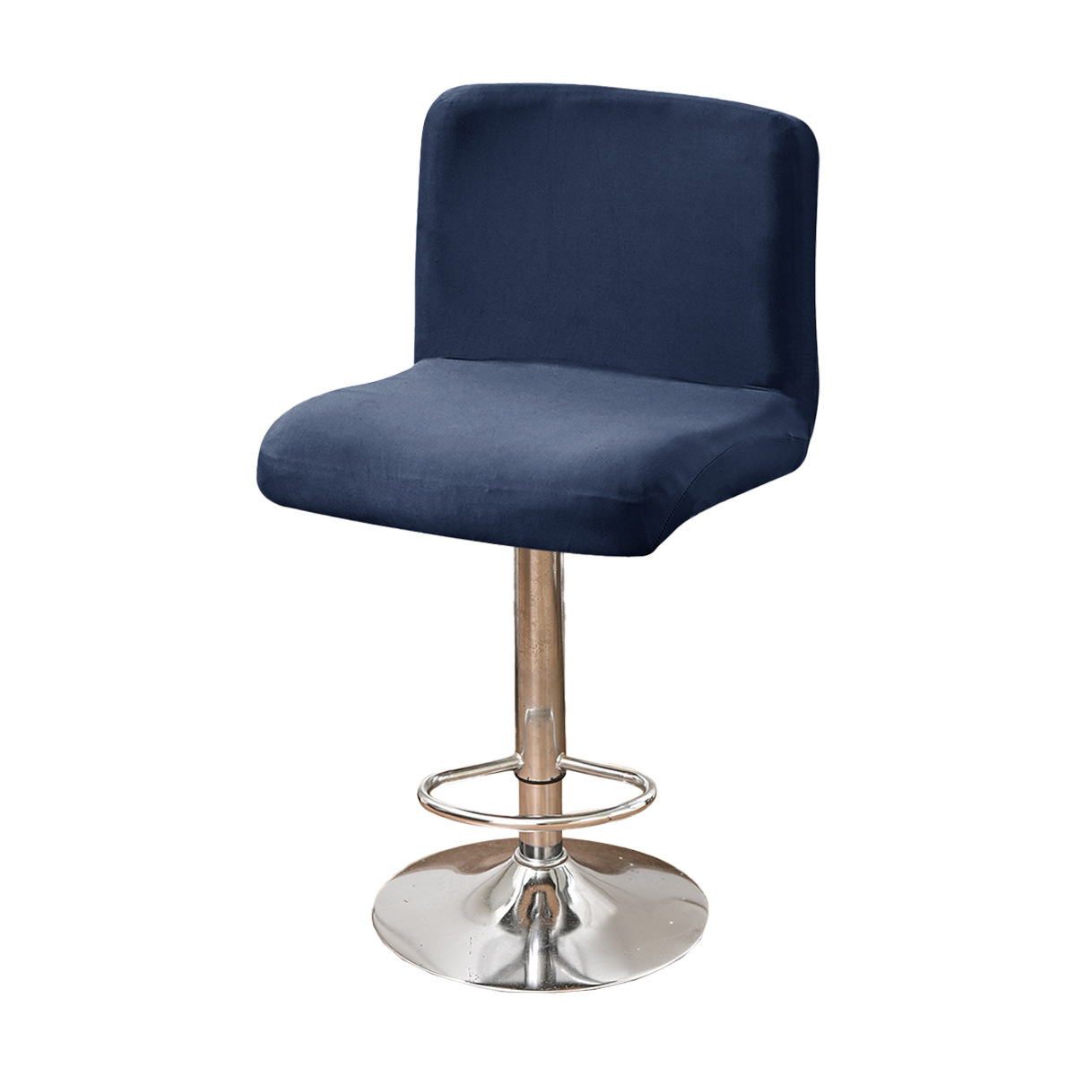 Transfronterizos sólidos elásticos de seda de leche cubierta de silla de espalda baja cubierta de bar de Europa y América cubierta de silla giratoria cubierta de taburete alto TEMU