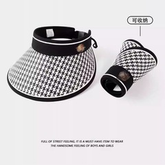 2024 Korean Summer Hat for Women with Diamond Accents, Fashion Polka Dot Sun Hat, Outdoor Sun Hat