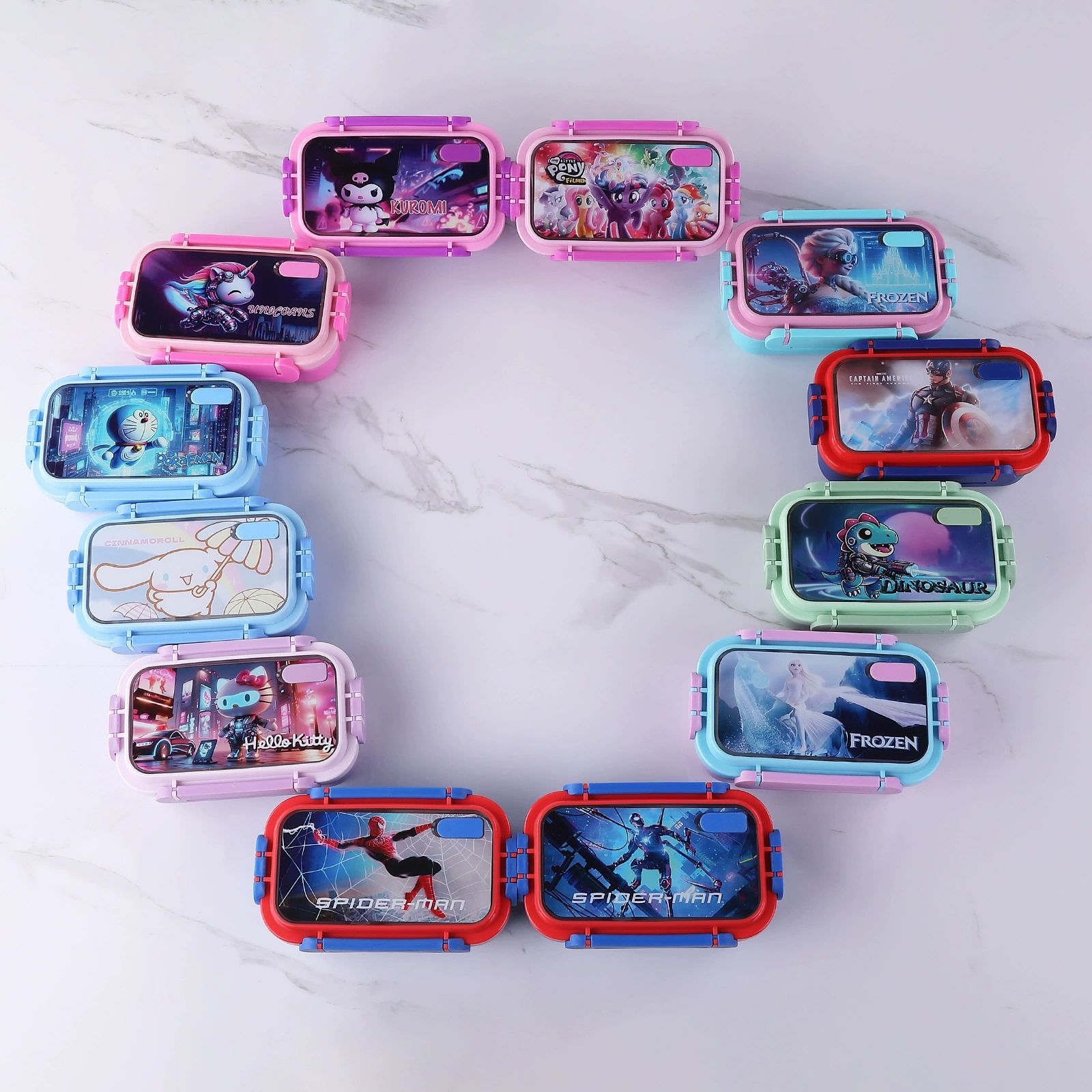 Cartoon children's cute lunch box stainless steel for students