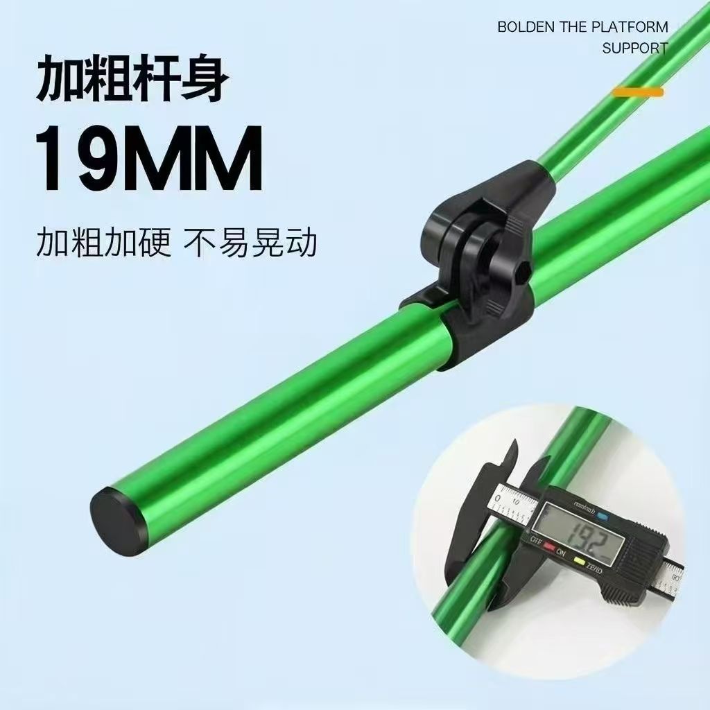 Heavy-duty turret stand with metal ground anchor, universal turret stand for both fishing box and fishing chair, dual-purpose rod holder